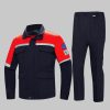 Colorblock large pocket high-visibility anti-static protective clothing suit