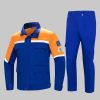 Colorblock large pocket high-visibility anti-static protective clothing suit