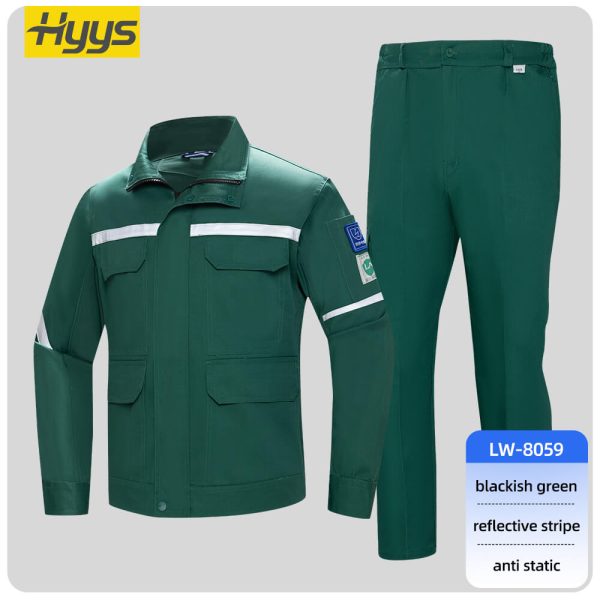 Large pocket high visibility anti-static protective clothing suit