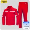 Large pocket high visibility anti-static protective clothing suit