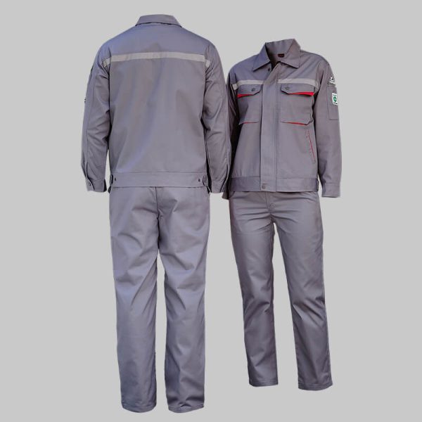 Three-dimensional pocket double-layer high-visibility anti-static work clothes suit