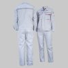 Three-dimensional pocket double-layer high-visibility anti-static work clothes suit