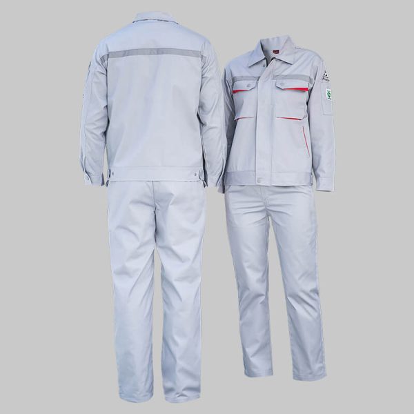 Three-dimensional pocket double-layer high-visibility anti-static work clothes suit