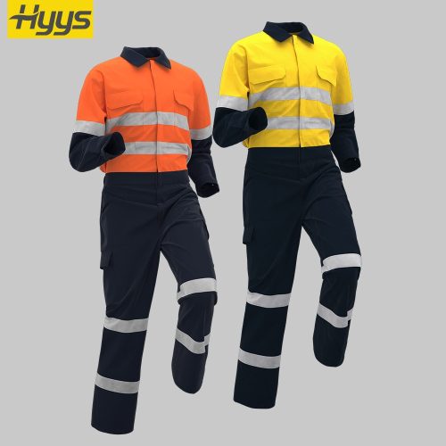 Spring Autumn Pure Cotton High-visibility Coveralls