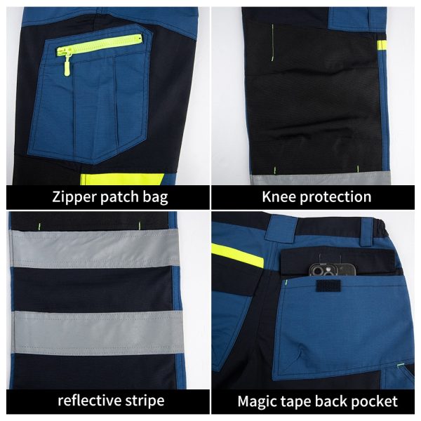 Rip-resistant workwear wear-resistant safety work clothing with custom logos