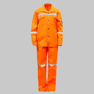 Cotton High Visibility Flame Retardant Antistatic Protective Clothing