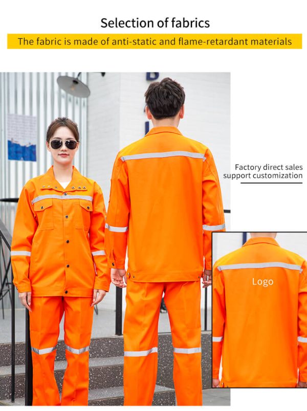 Cotton High Visibility Flame Retardant Antistatic Protective Clothing