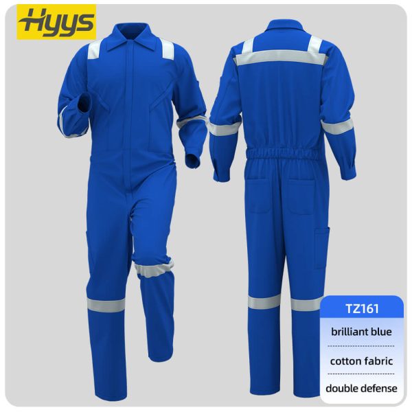 Cotton anti-static flame-retardant coveralls