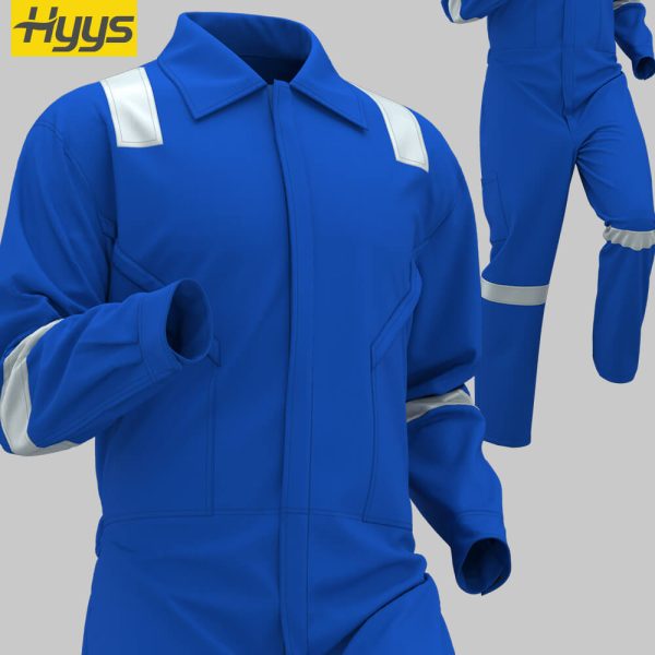 Cotton anti-static flame-retardant coveralls