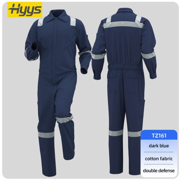 Cotton anti-static flame-retardant coveralls