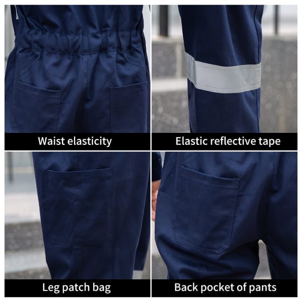 Cotton anti-static flame-retardant coveralls