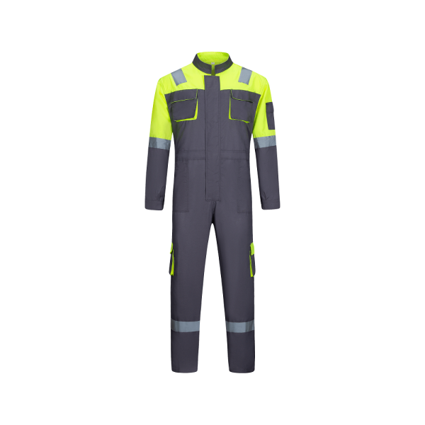 Polyester-cotton High-visibility CoverallsPolyester-cotton High-visibility Coveralls