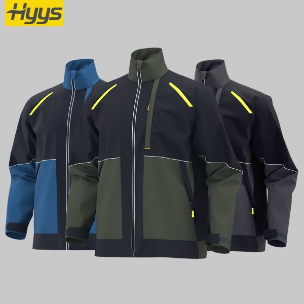 China Spring and Autumn Anti-Rip Work Clothes Men's Wear-Resistant Miner Construction Worker Uniforms Printing Customized