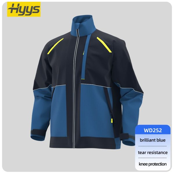 China Spring and Autumn Anti-Rip Work Clothes Men's Wear-Resistant Miner Construction Worker Uniforms Printing Customized