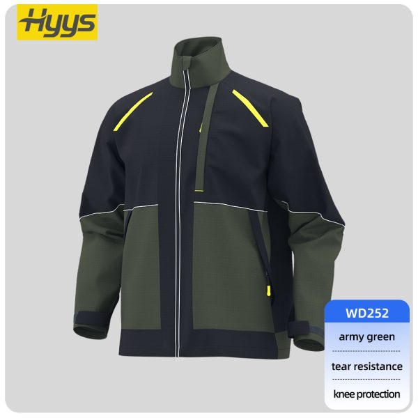 China Spring and Autumn Anti-Rip Work Clothes Men's Wear-Resistant Miner Construction Worker Uniforms Printing Customized