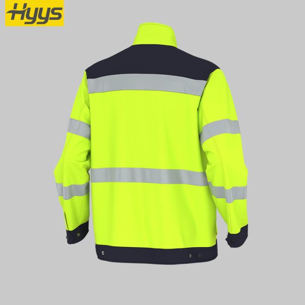 Winter high-visibility waterproof cold-proof fleece work clothes suit