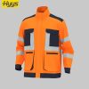 Winter high-visibility waterproof cold-proof fleece work clothes suit