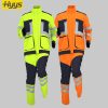 Winter high-visibility waterproof cold-proof fleece work clothes suit