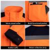 Winter high-visibility waterproof cold-proof fleece work clothes suit