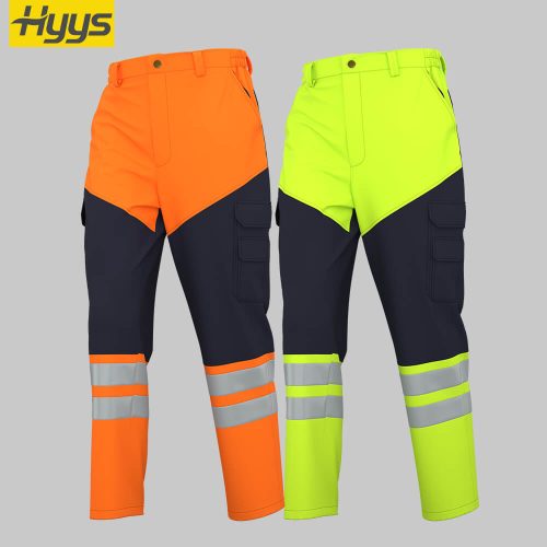 Winter high-visibility waterproof cold-proof fleece work clothes suit