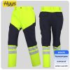 Winter high-visibility waterproof cold-proof fleece work clothes suit