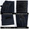 Cotton multi-pocket knee-pad work pants
