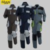 Multi-pocket Oxford Canvas Reinforced Coveralls