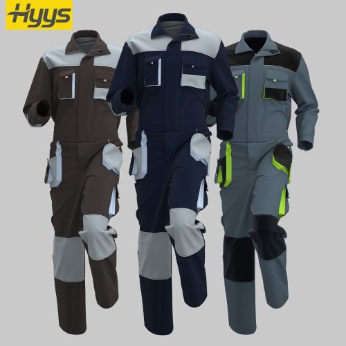 Multi-pocket Oxford Canvas Reinforced Coveralls