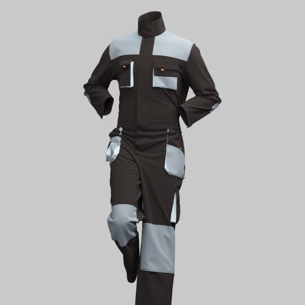 Multi-pocket Oxford Canvas Reinforced Coveralls