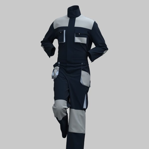Multi-pocket Oxford Canvas Reinforced Coveralls