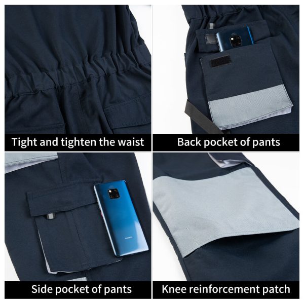 Multi-pocket Oxford Canvas Reinforced Coveralls