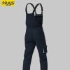 Cotton-like Brushed Multi-Pocket Oxford Reinforced Bib Overalls