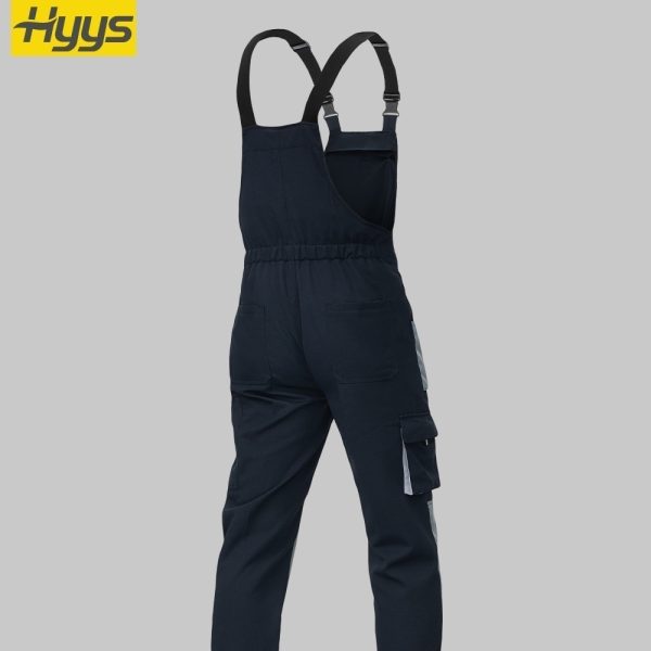 Cotton-like Brushed Multi-Pocket Oxford Reinforced Bib Overalls