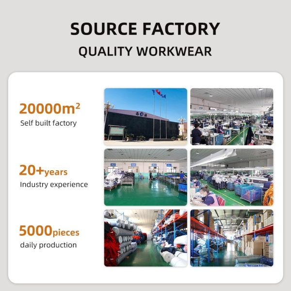 Rip-resistant workwear wear-resistant safety work clothing with custom logos