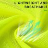 Two vertical and two horizontal high visual workwear vest