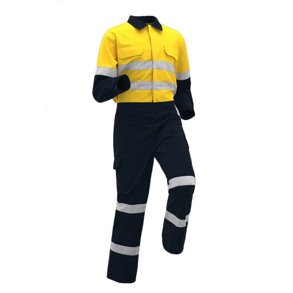 Spring Autumn Pure Cotton High-visibility Coveralls